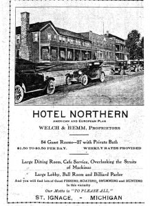 lodging northern hotel ad 1925