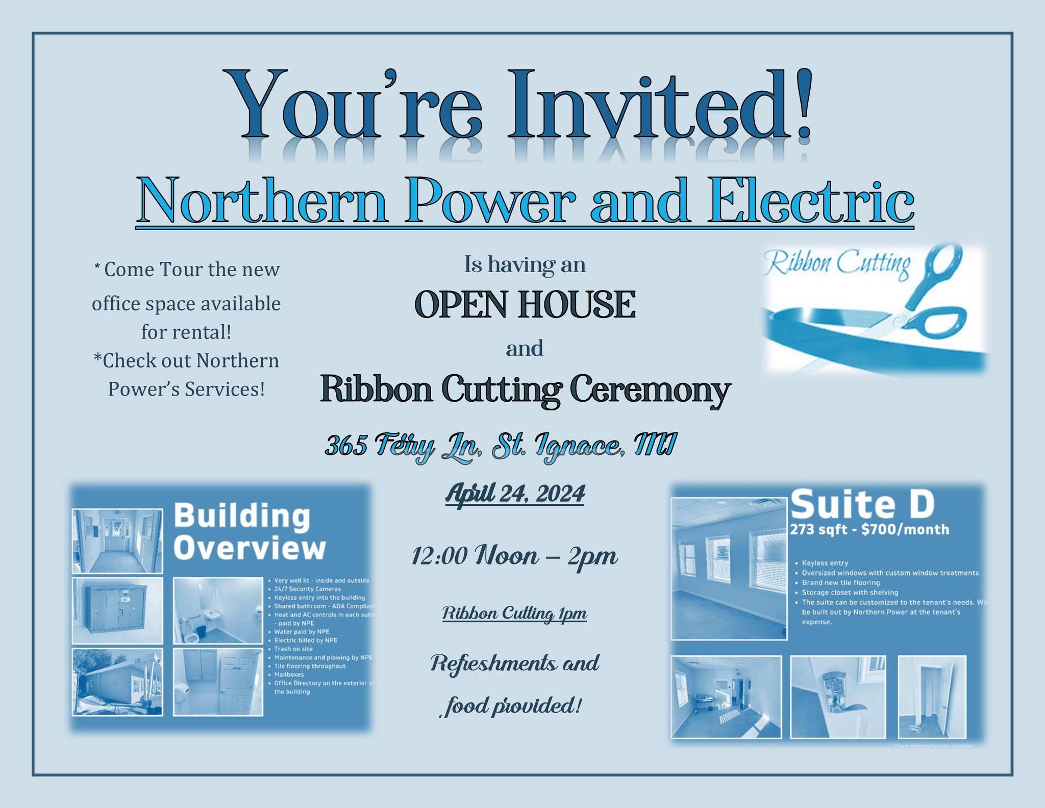 Northern Power and Electric Open House & Ribbon Cutting Ceremony @ Northern Power and Electric